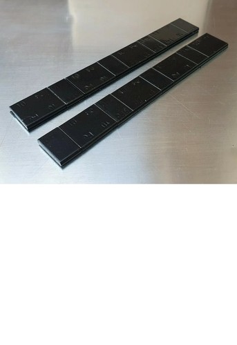 Black slimline stick on - 2,